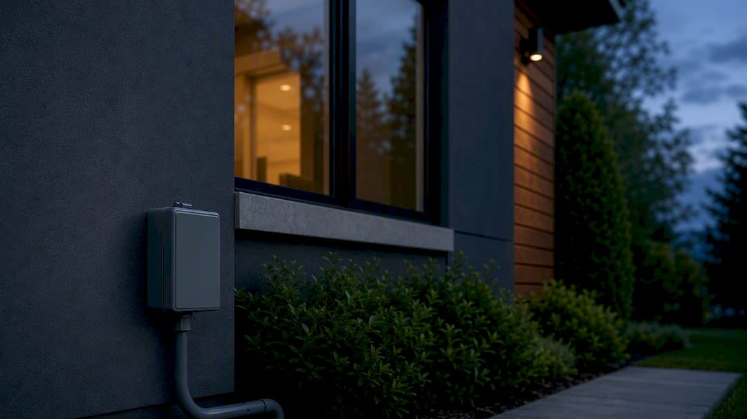 Home showing outdoor electrical infrastructure