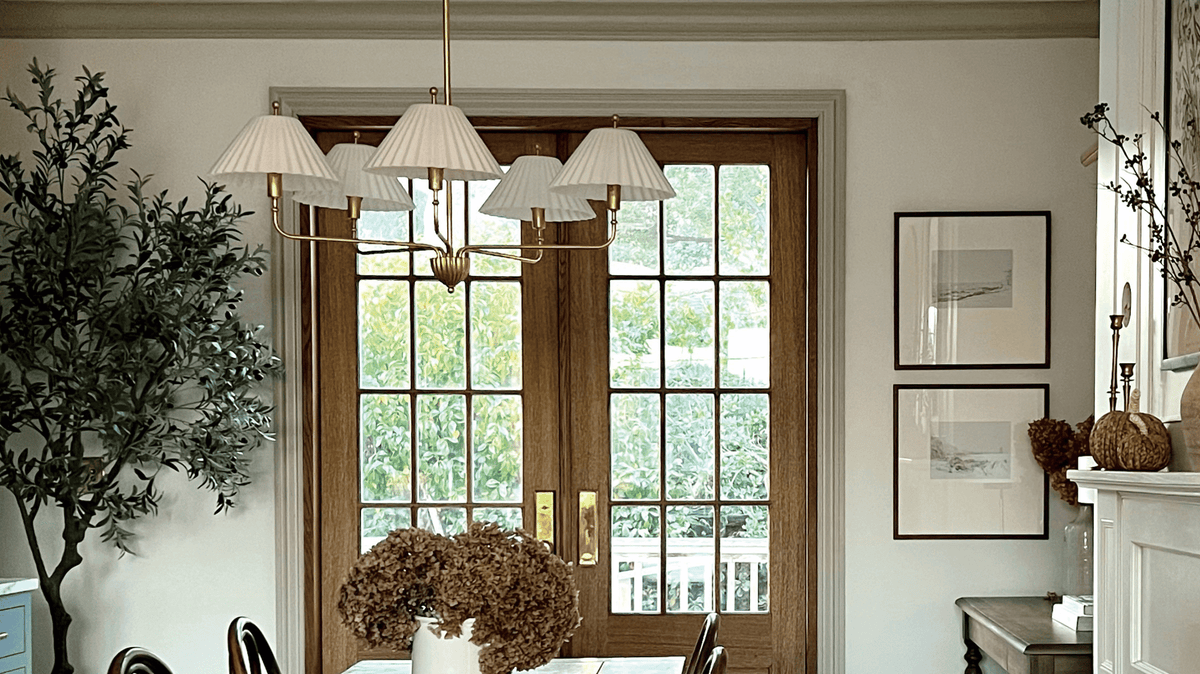 English countryside inspired chandelier