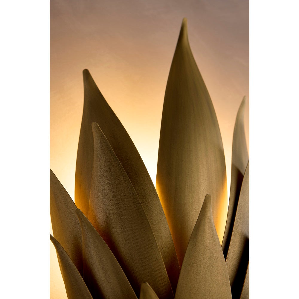Fredrick Ramond FR30810BNG Agave Botanical Sconce in Burnished Gold