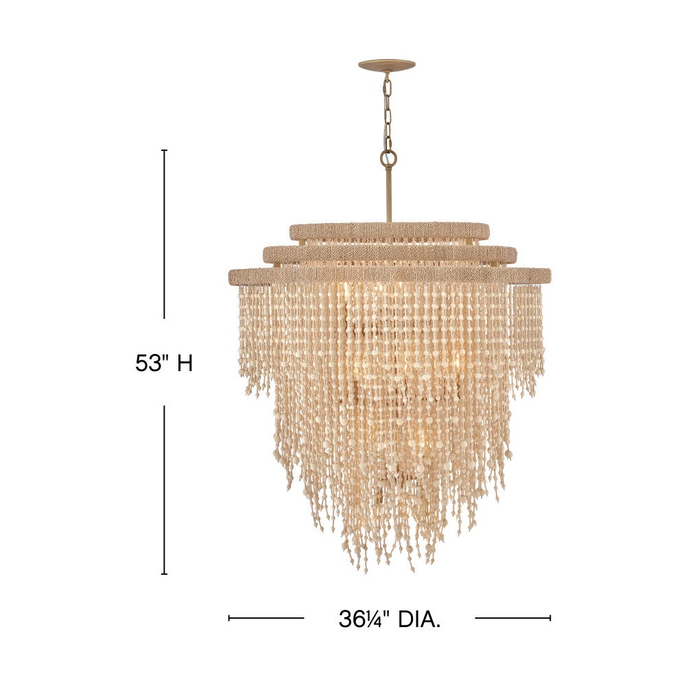 Fredrick Ramond FR47006BNG Freya Beaded Suspension en or bruni