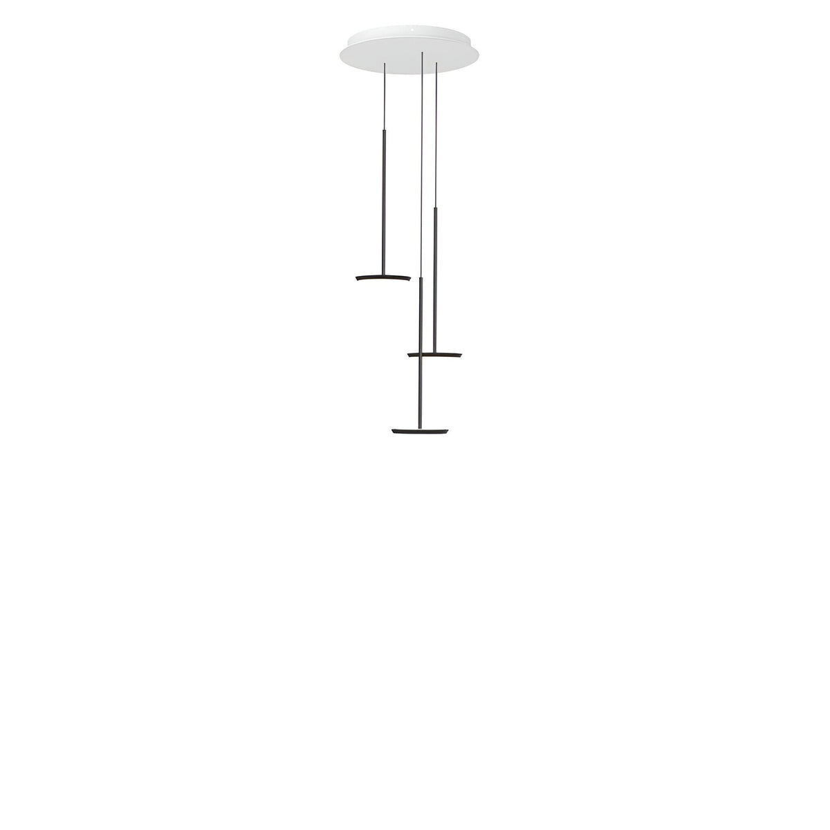 Pablo Designs SKY BLK 3 CHAND Sky LED Chandelier in Matte Black