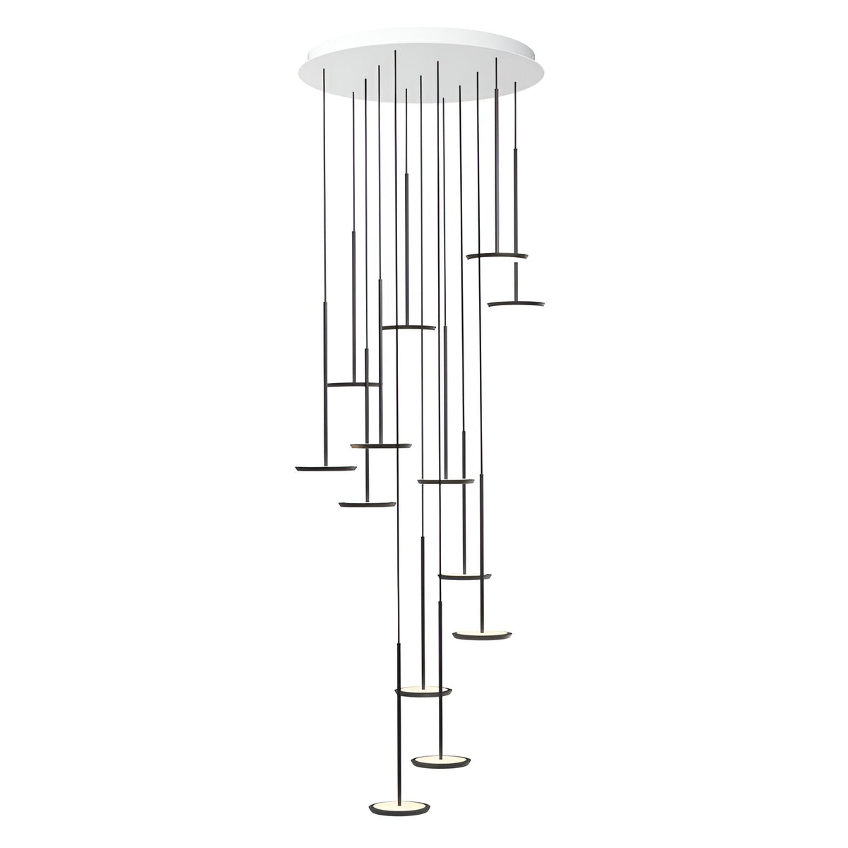 Pablo Designs SKY BLK 13 CHAND Sky LED Chandelier in Matte Black