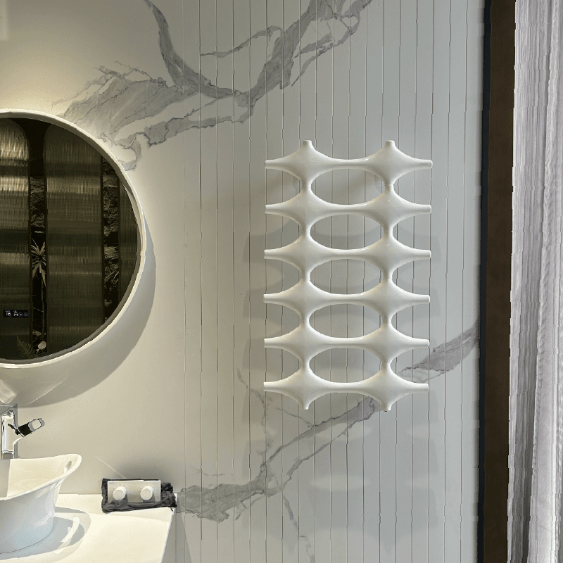 P&Bhusri K015-L-PWH-N K015 Towel Warmer in Porcelain White
