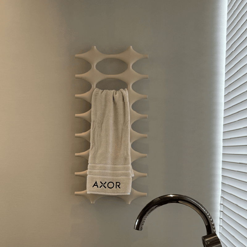 P&Bhusri K015-L-PWH-N K015 Towel Warmer in Porcelain White