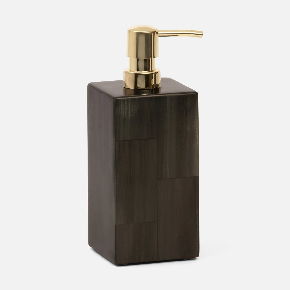 Pigeon and Poodle PP000251 Arles XL Soap Pump in Dark Faux Horn