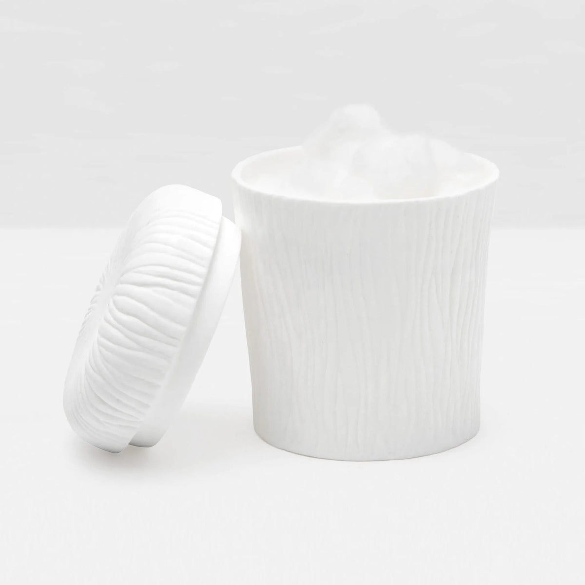 Pigeon and Poodle PP000342 Burma Bath Canister in White Porcelain