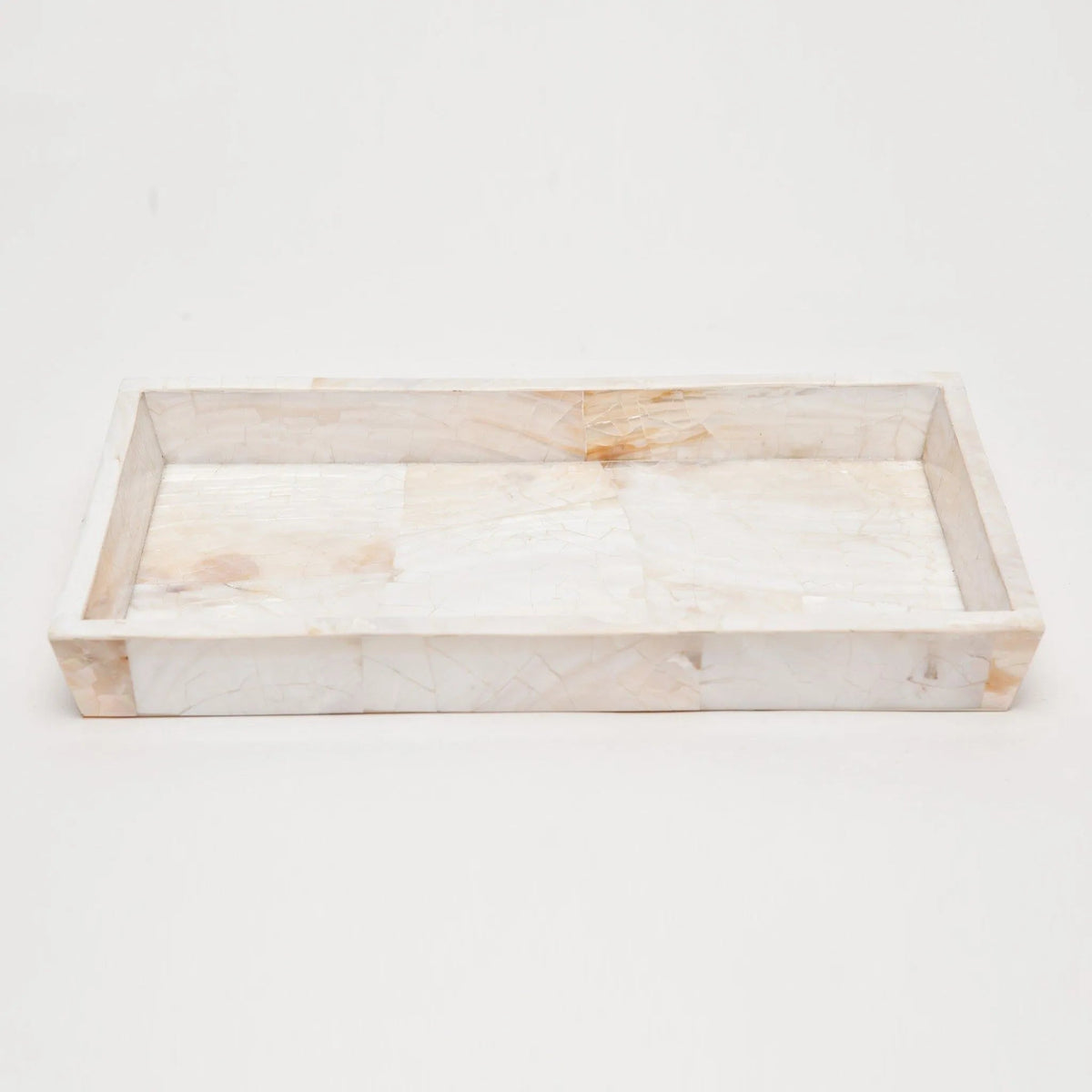 Pigeon and Poodle PP000892 Lugano Trays (11"L x 6.5"W x 1.5"H) in Kabibe Shell