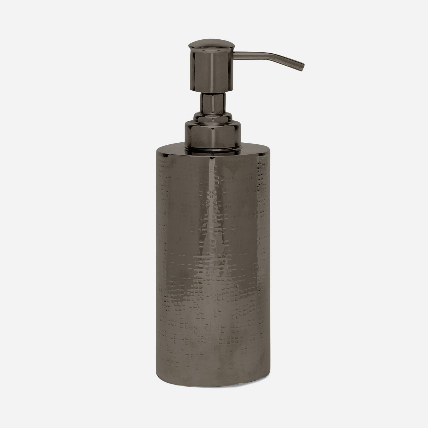 Pigeon and Poodle PP006016 Buren Soap Pump in Black Nickel Etched Metal