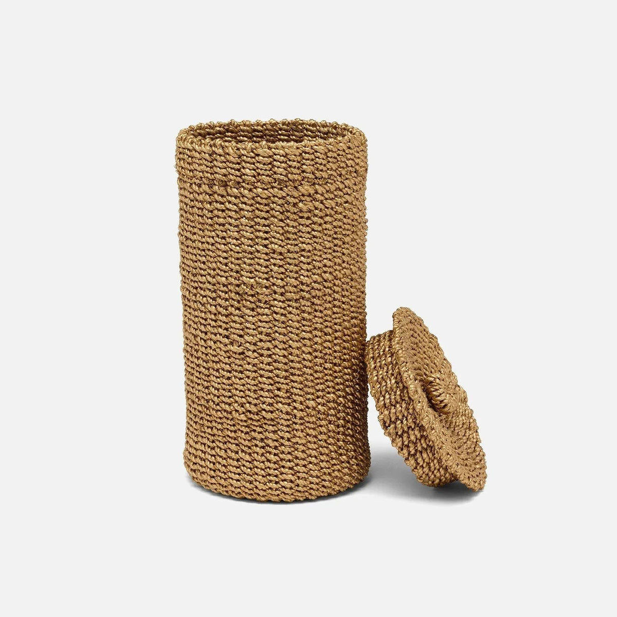 Pigeon and Poodle PP006933 Chelston Double Round Toilet Paper Holder in Indigo Blue Abaca Fiber