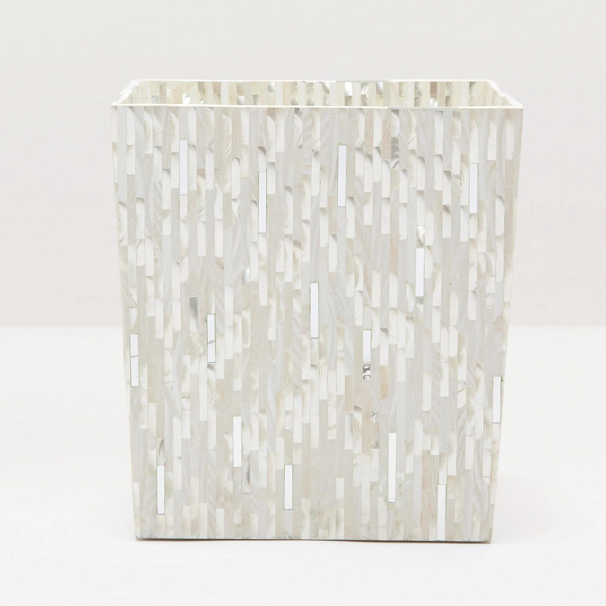 Pigeon and Poodle - PP000478 - Cortona Wastebasket - Cortona - Brass Mix Shell/Metal Mix