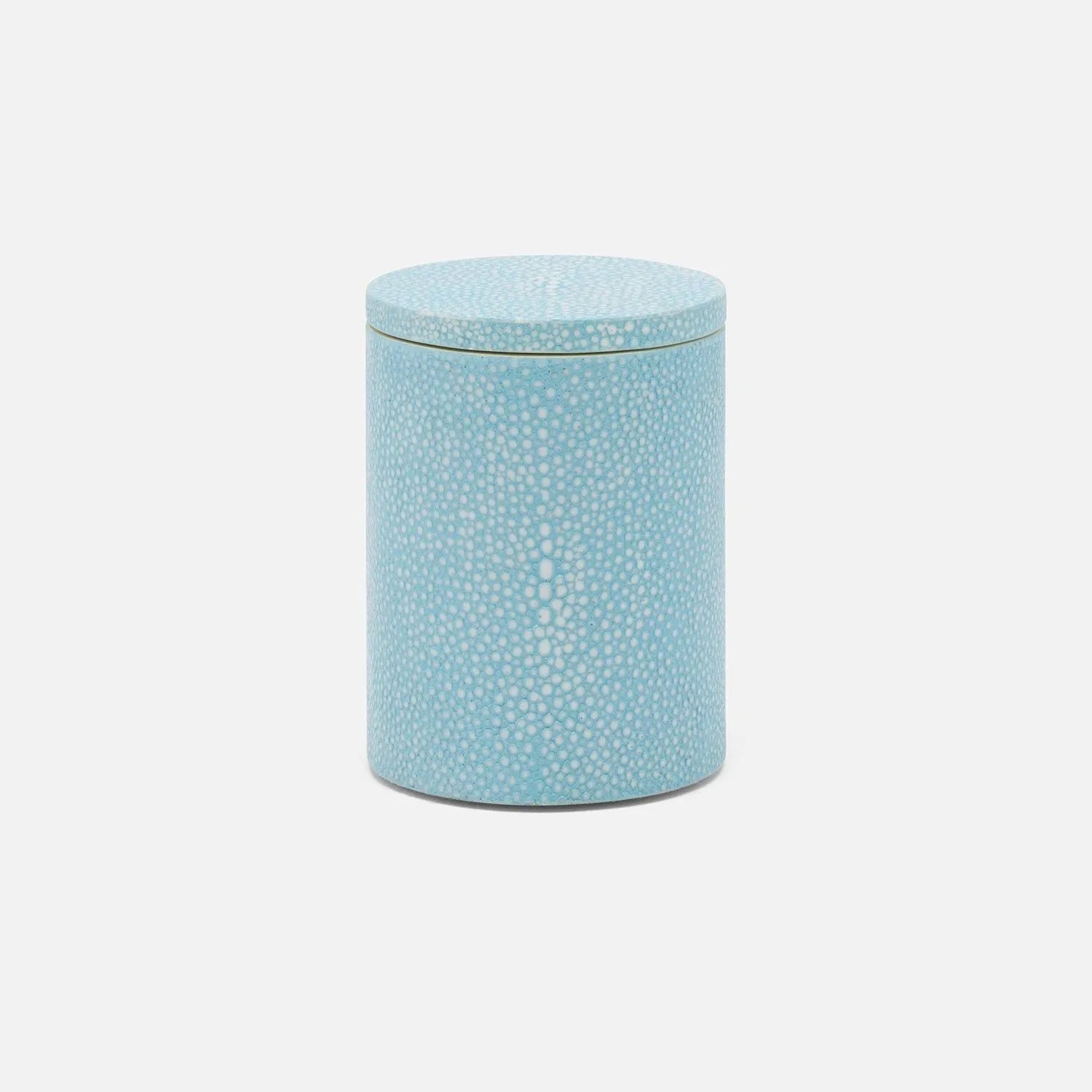 Boîte à bijoux Pigeon and Poodle PP007624 Manchester (petite) bleu poudré, imitation galuchat réaliste