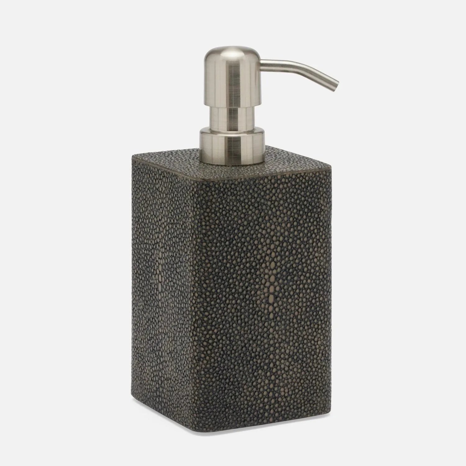 Pigeon and Poodle - PP005892 - Tenby Soap Pump - Tenby - Dark Mushroom Realistic Faux Shagreen
