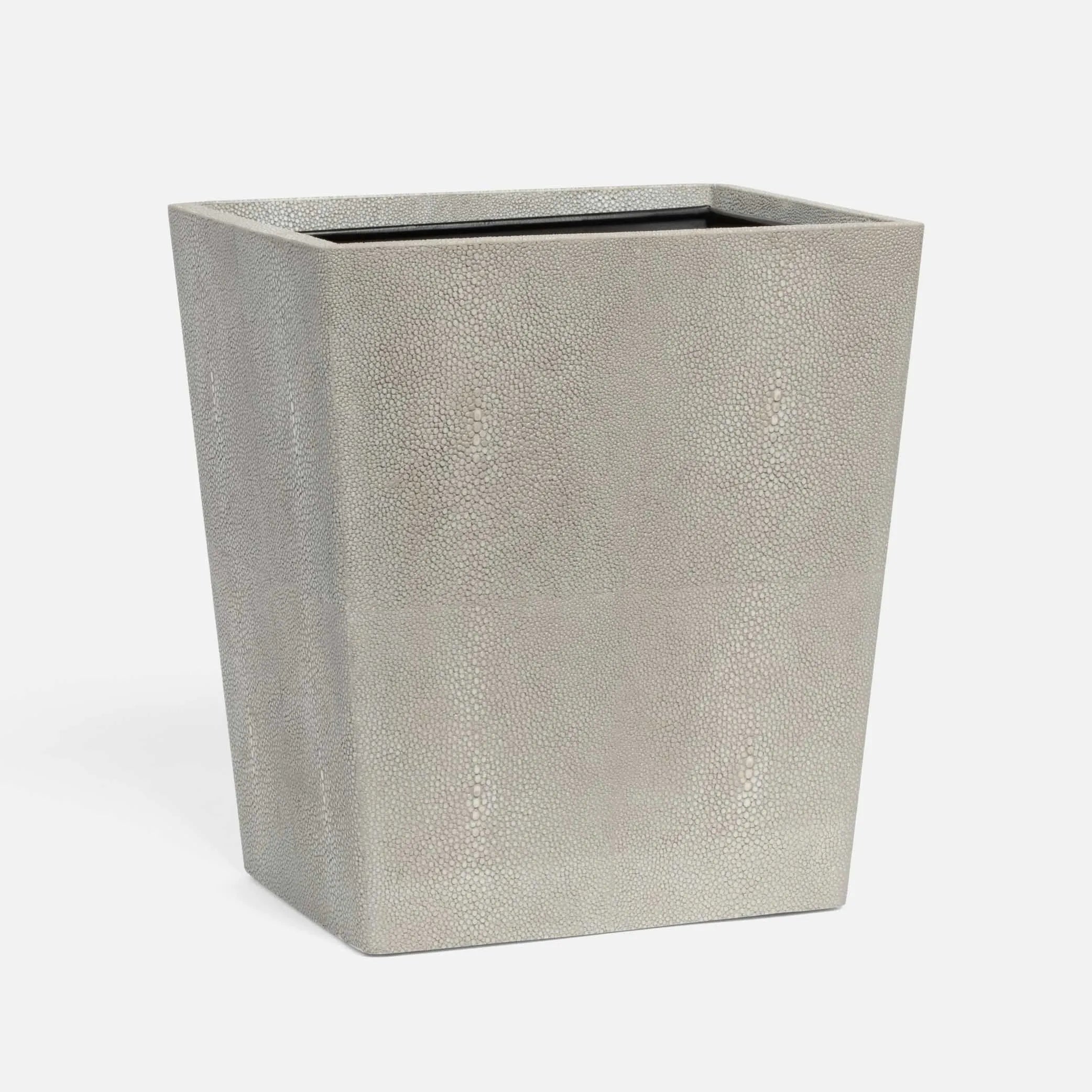 Pigeon and Poodle - PP001456 - Tenby Wastebasket - Tenby - Sand Realistic Faux Shagreen