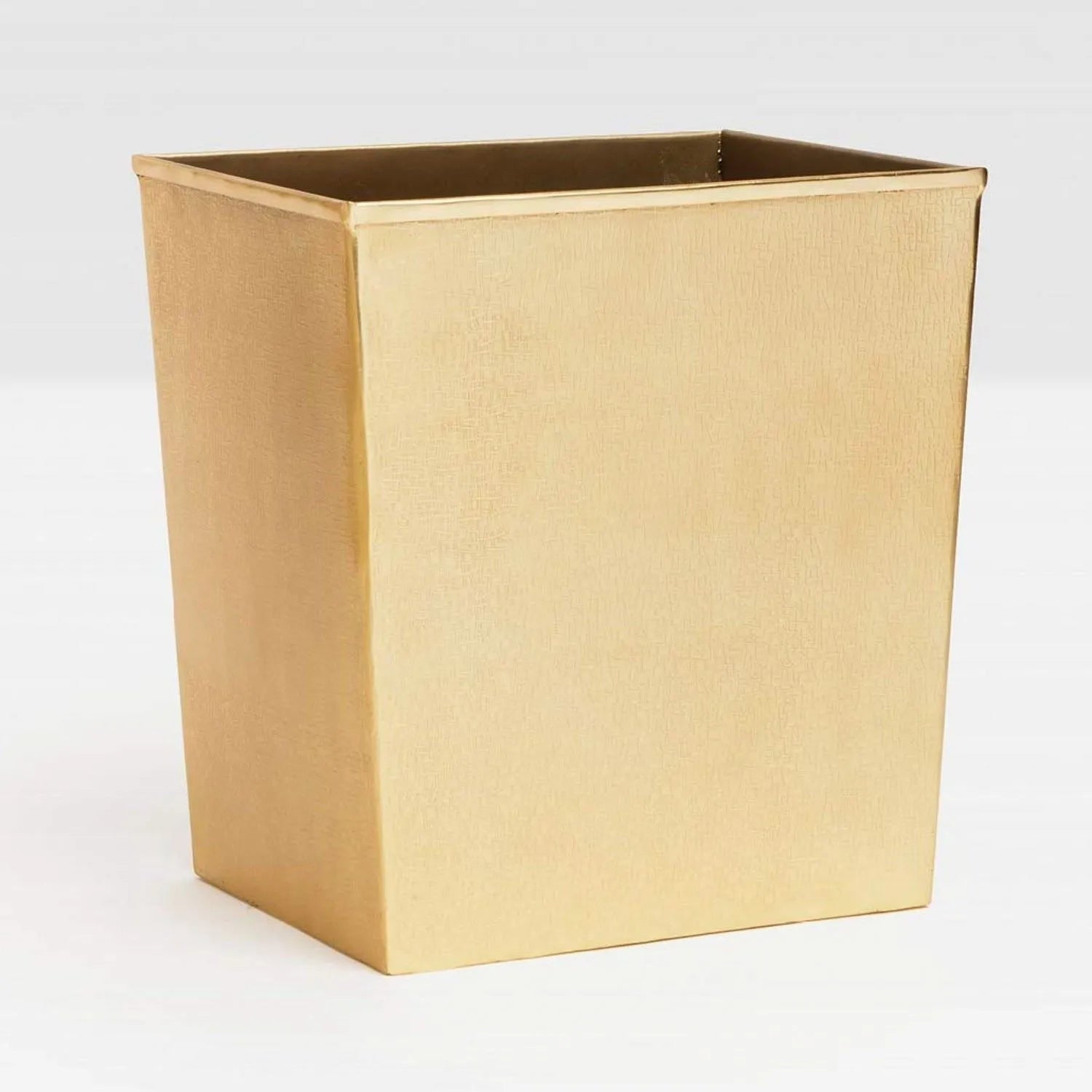 Pigeon and Poodle PP001489 Tiset Wastebasket (Rectangular) in Gold Etched Stainless Steel