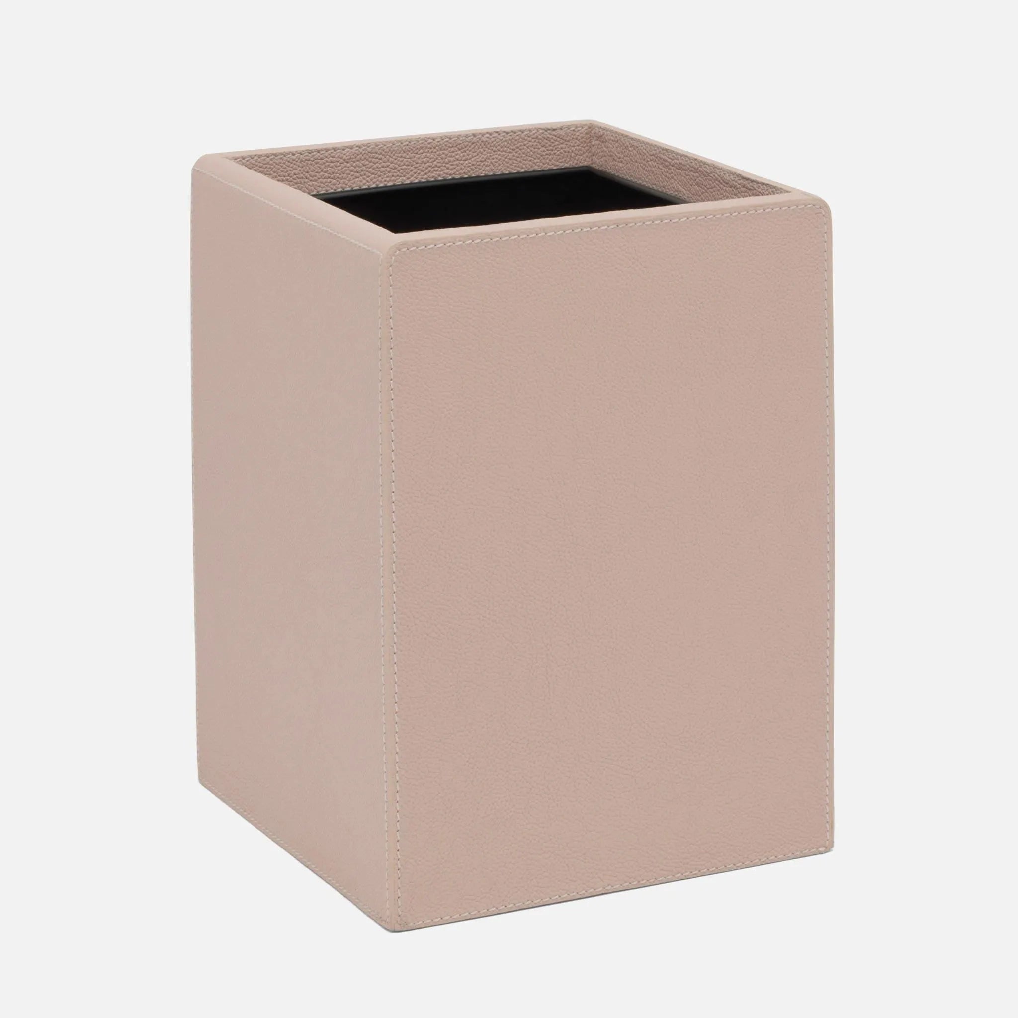 Pigeon and Poodle - PP005703 - Victoria Wastebasket - Victoria - Dusty Rose Full-Grain Leather