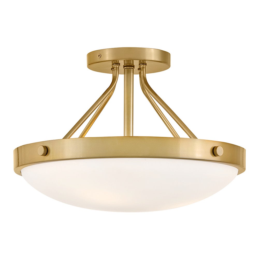 Lark 84363GO Gus Semi-Flush Mount in Gold