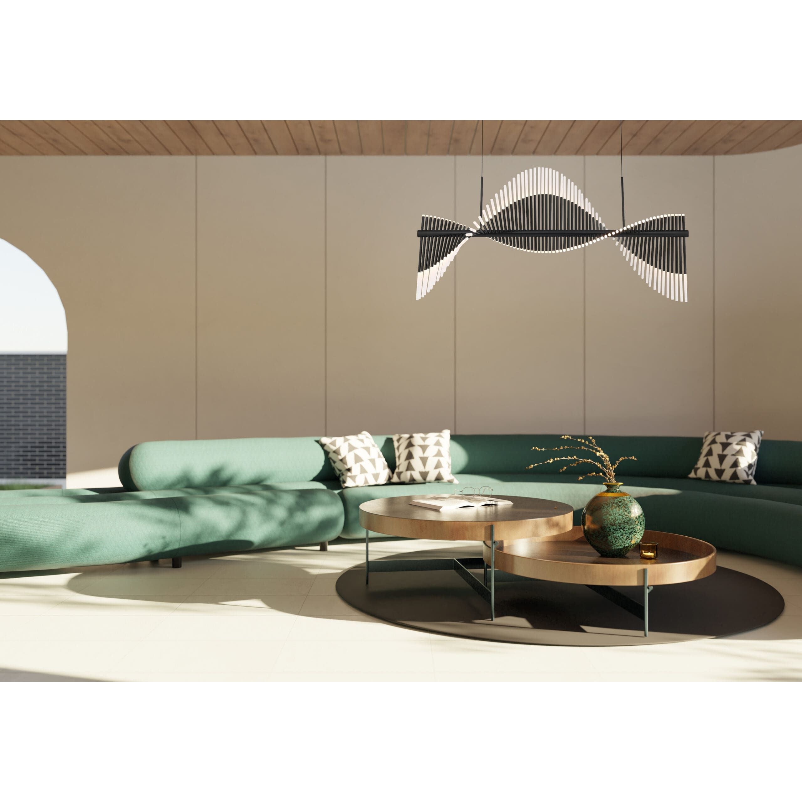 Eurofase 47126-015 Voltik LED Linear Chandelier in Gold