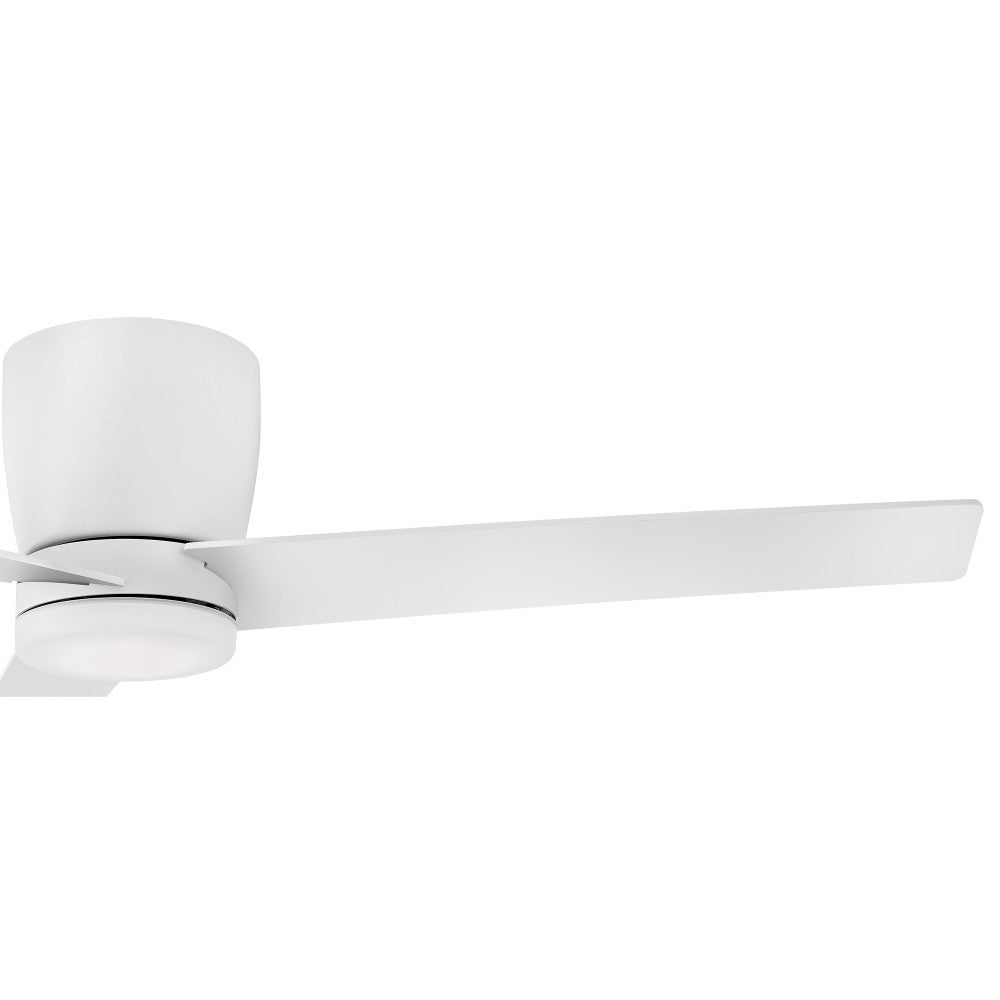 Plafonnier LED Ari Hinkley Lighting 910852FMW-LDA Ventilateur en blanc mat