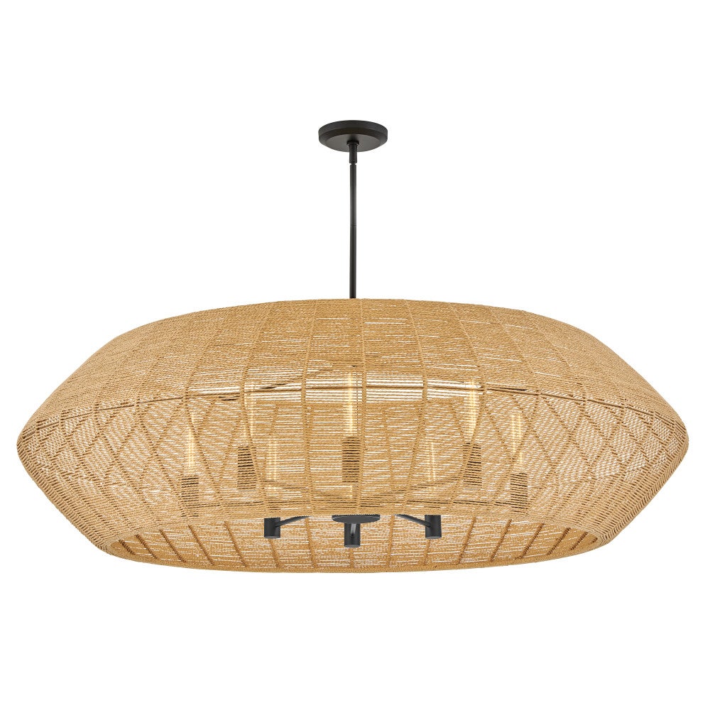 Hinkley Lighting 40386BLK-CML Luca Drum Chandelier in Black