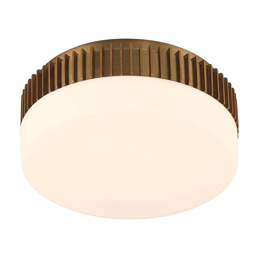 Eurofase 49913-019 Purgos LED Flush Mount in Antique Brass