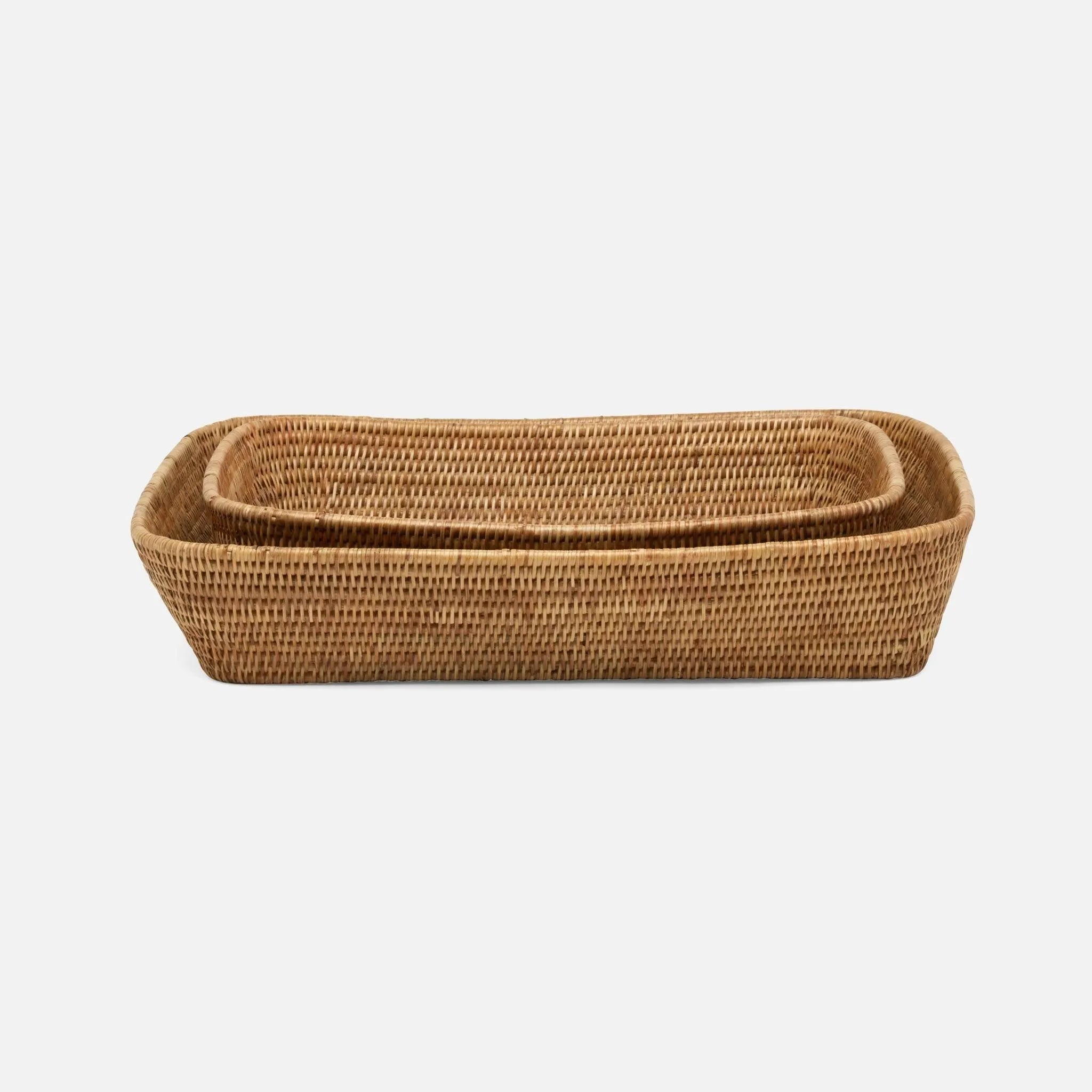 Pigeon and Poodle - PP005627 - Kazan Nested Baskets - Kazan - Natural Rattan