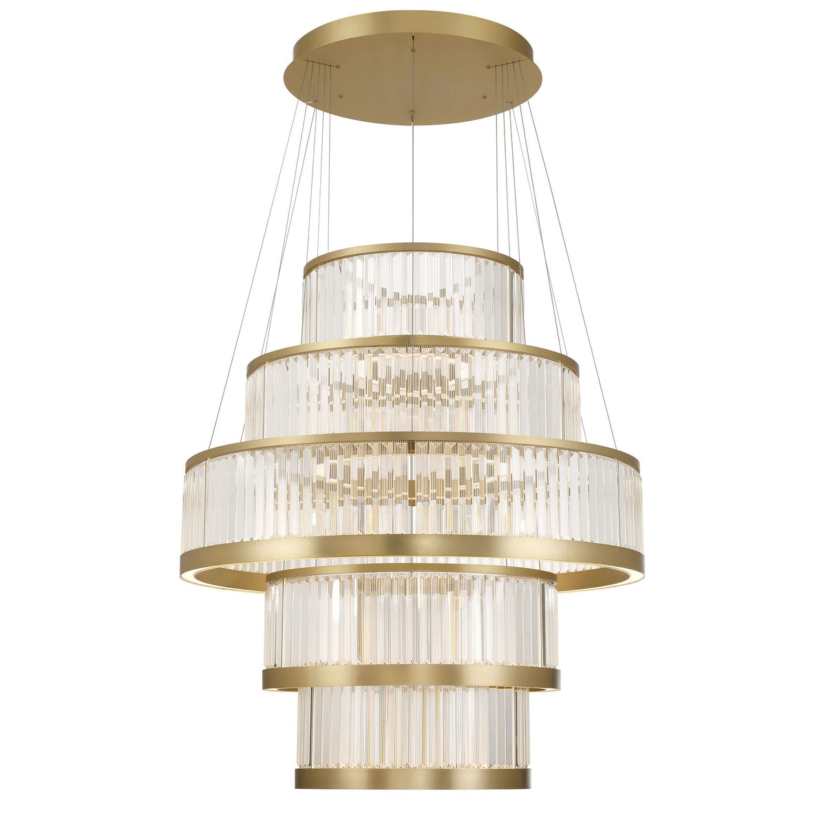 Eurofase 49350-012 Empra LED Crystal Chandelier in Gold