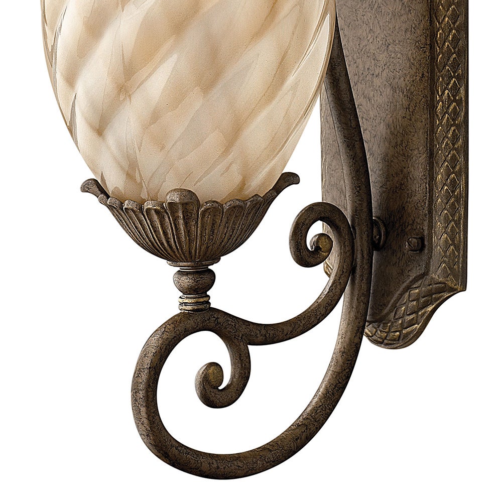 Lanterne murale Hinkley Lighting 2120PZ Plantation en bronze nacré