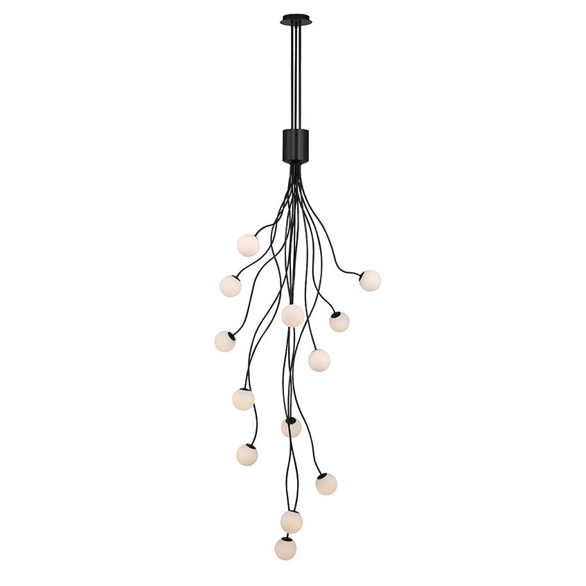 Eurofase 50256-013 Athena LED Chandelier in Matte Black