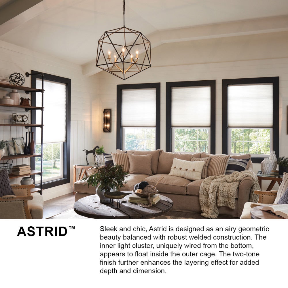 Hinkley Lighting 3025MM Astrid Open Frame Chandelier in Metallic Matte Bronze