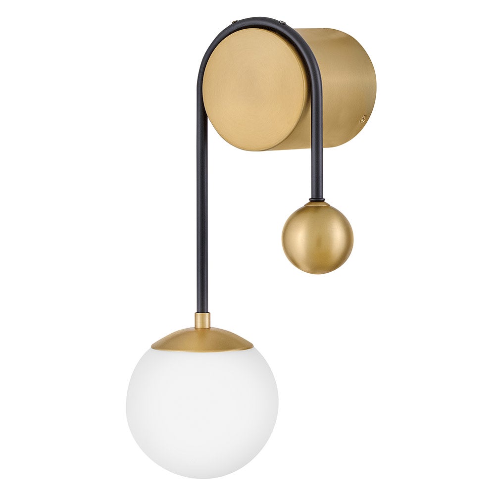 Lark 83570BK Auggie Globe Sconce in Black