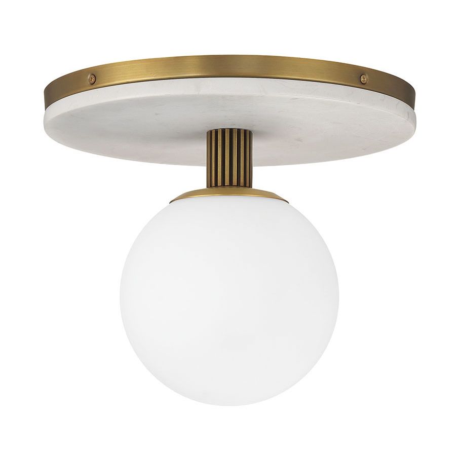 Eurofase 50186-013 Carnagie LED Flush Mount in Antique Brass