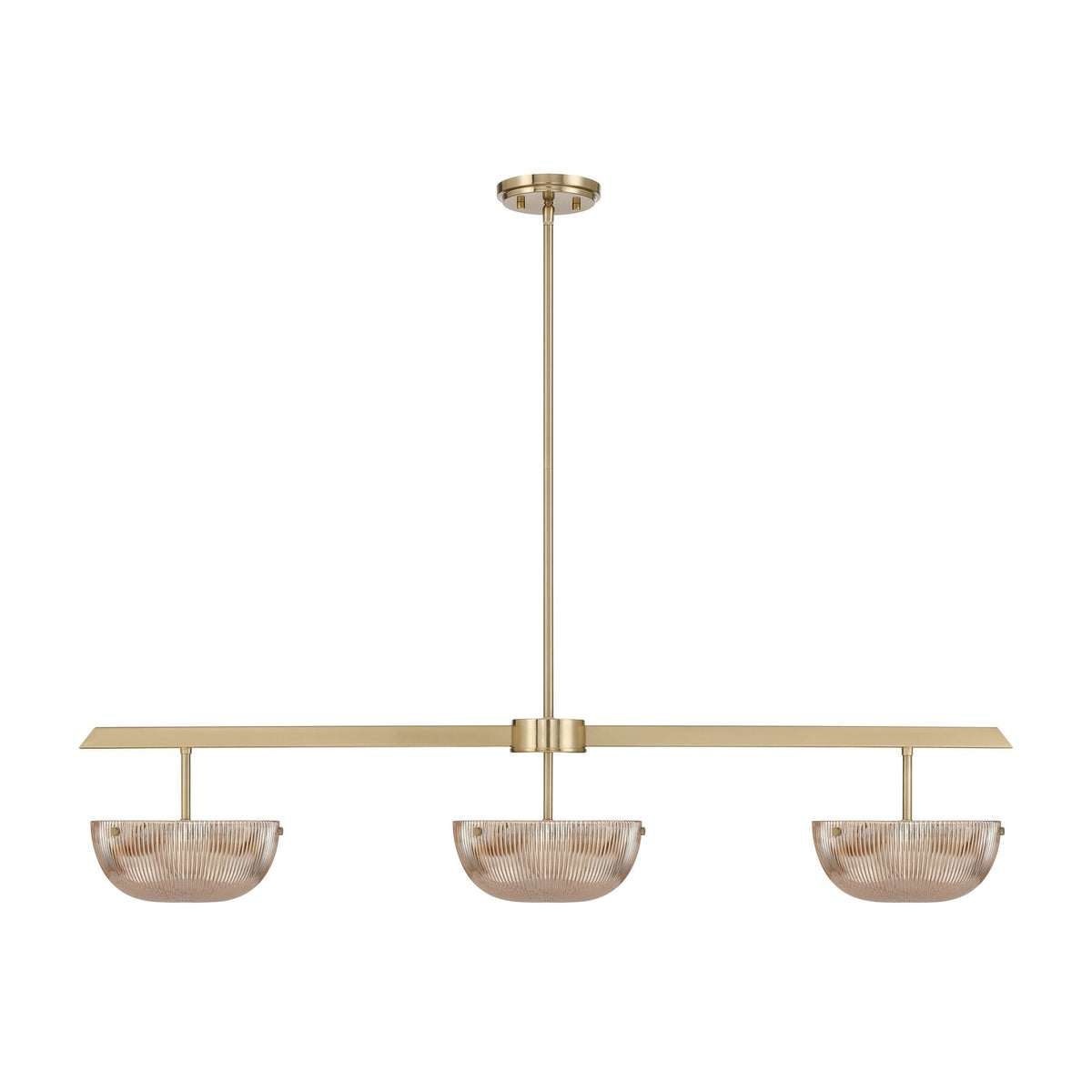 Savoy House 1-1250-3-127 Hubbard LED Linear Chandelier in Noble Brass