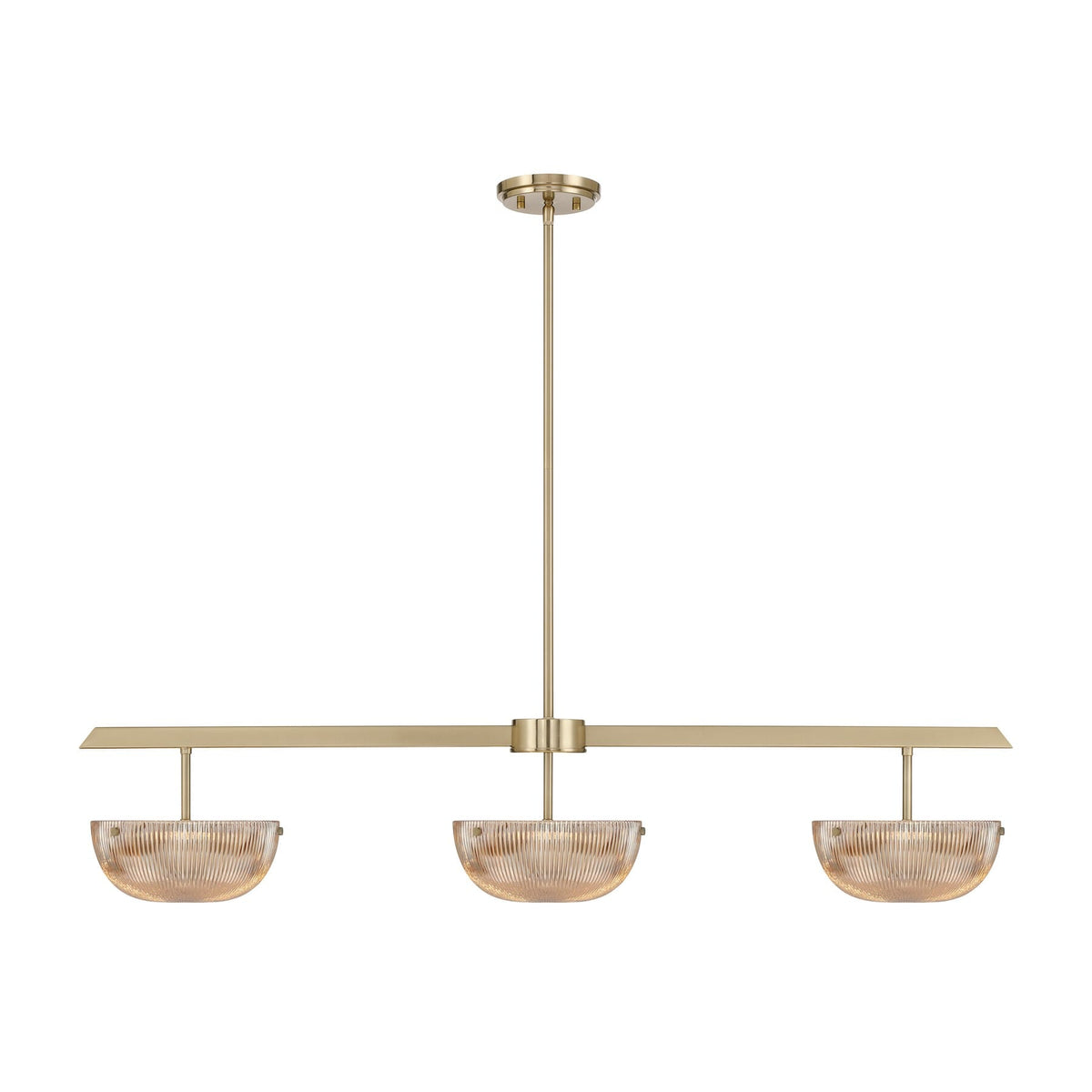Savoy House 1-1250-3-127 Hubbard LED Linear Chandelier in Noble Brass