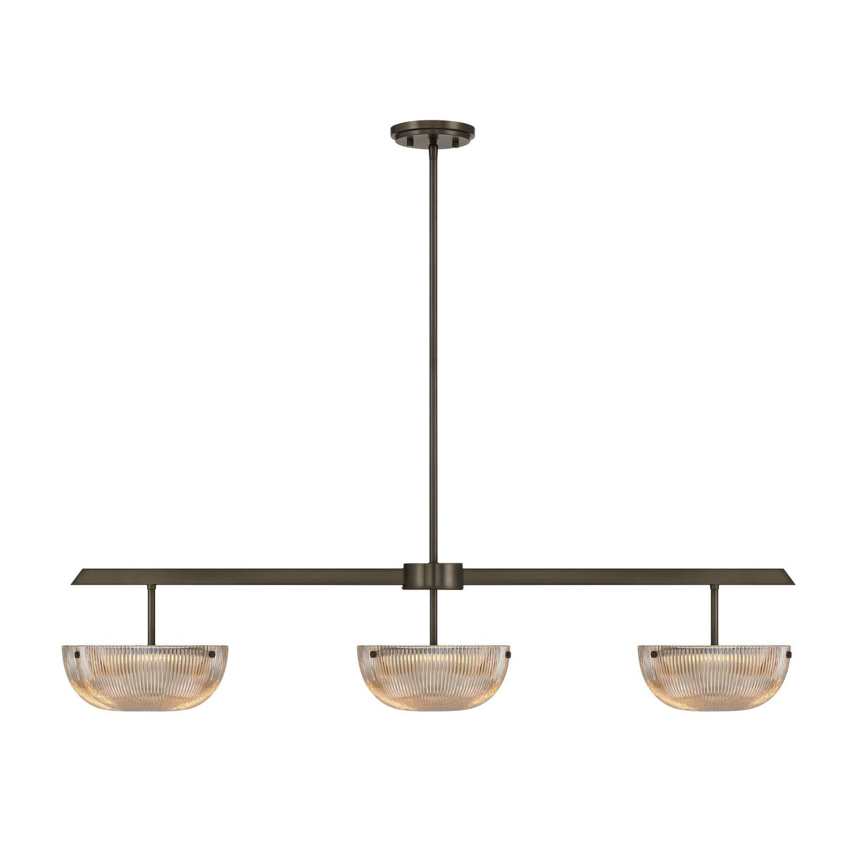 Savoy House 1-1250-3-15 Hubbard LED Linear Chandelier in Mediterranean Bronze