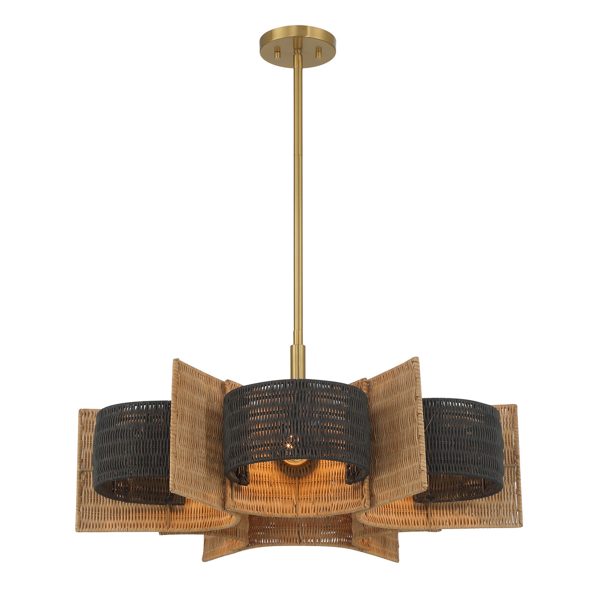 Savoy House 1-1466-6-322 Espacio Chandelier in Warm Brass