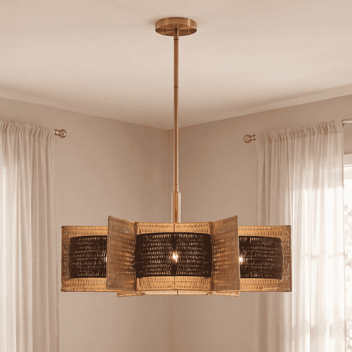 Savoy House 1-1466-6-322 Espacio Chandelier in Warm Brass