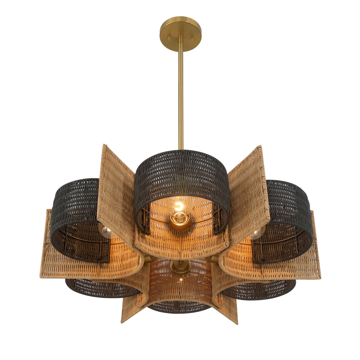 Savoy House 1-1466-6-322 Espacio Chandelier in Warm Brass