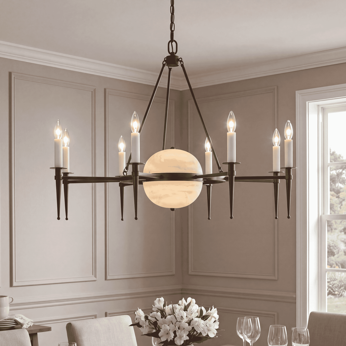 Savoy House 1-1488-10-15 Sanger Chandelier in Mediterranean Bronze