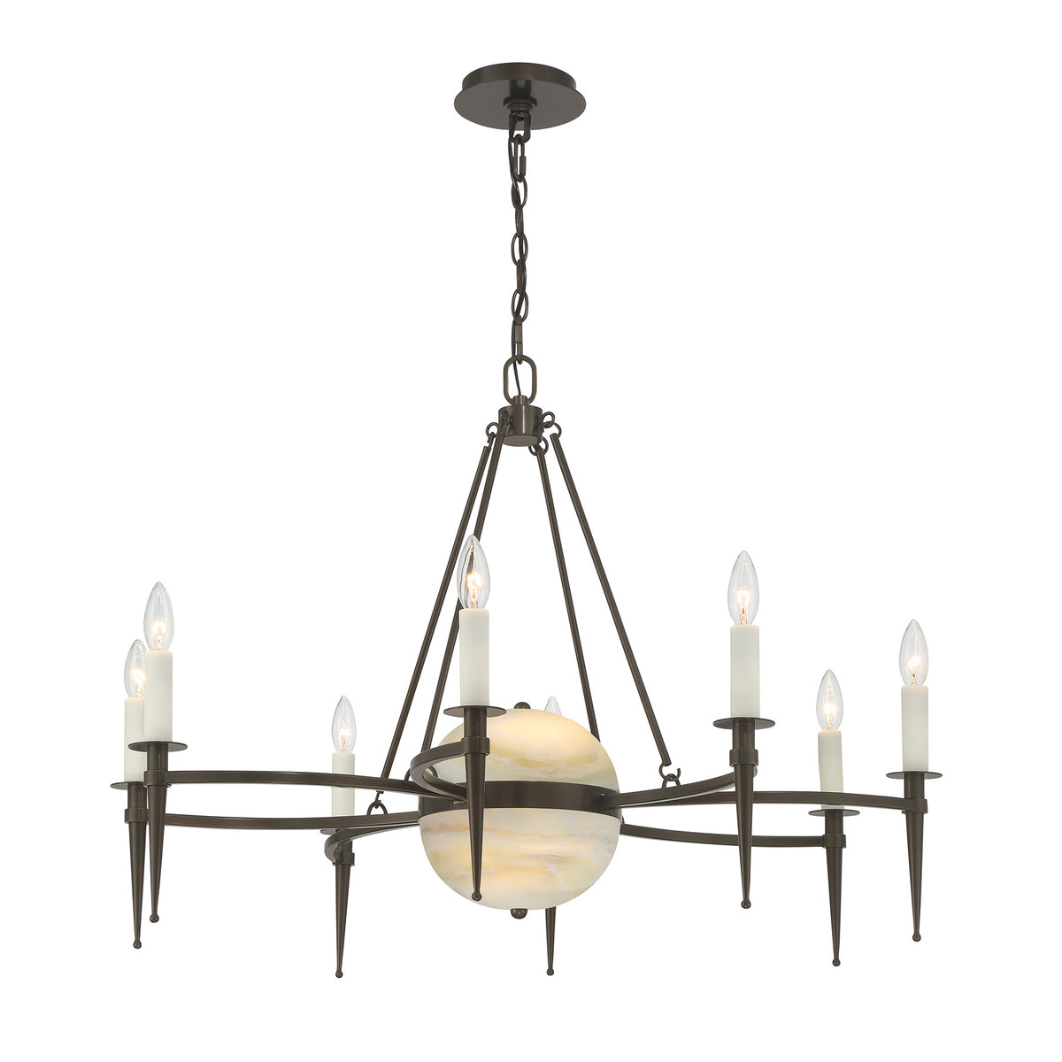 Savoy House 1-1488-10-15 Sanger Chandelier in Mediterranean Bronze