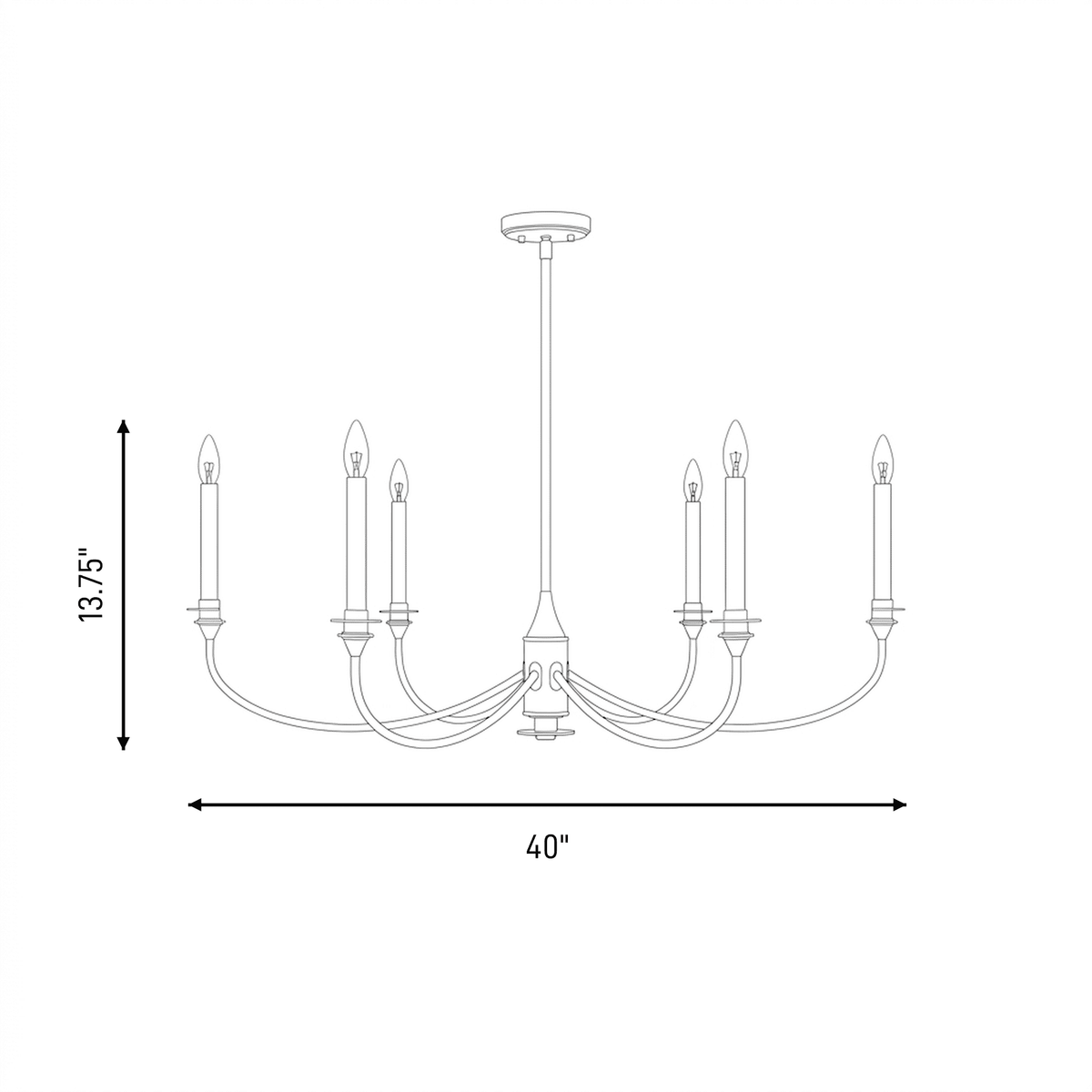 Savoy House 1-1500-6-89 Coventry Chandelier in Matte Black