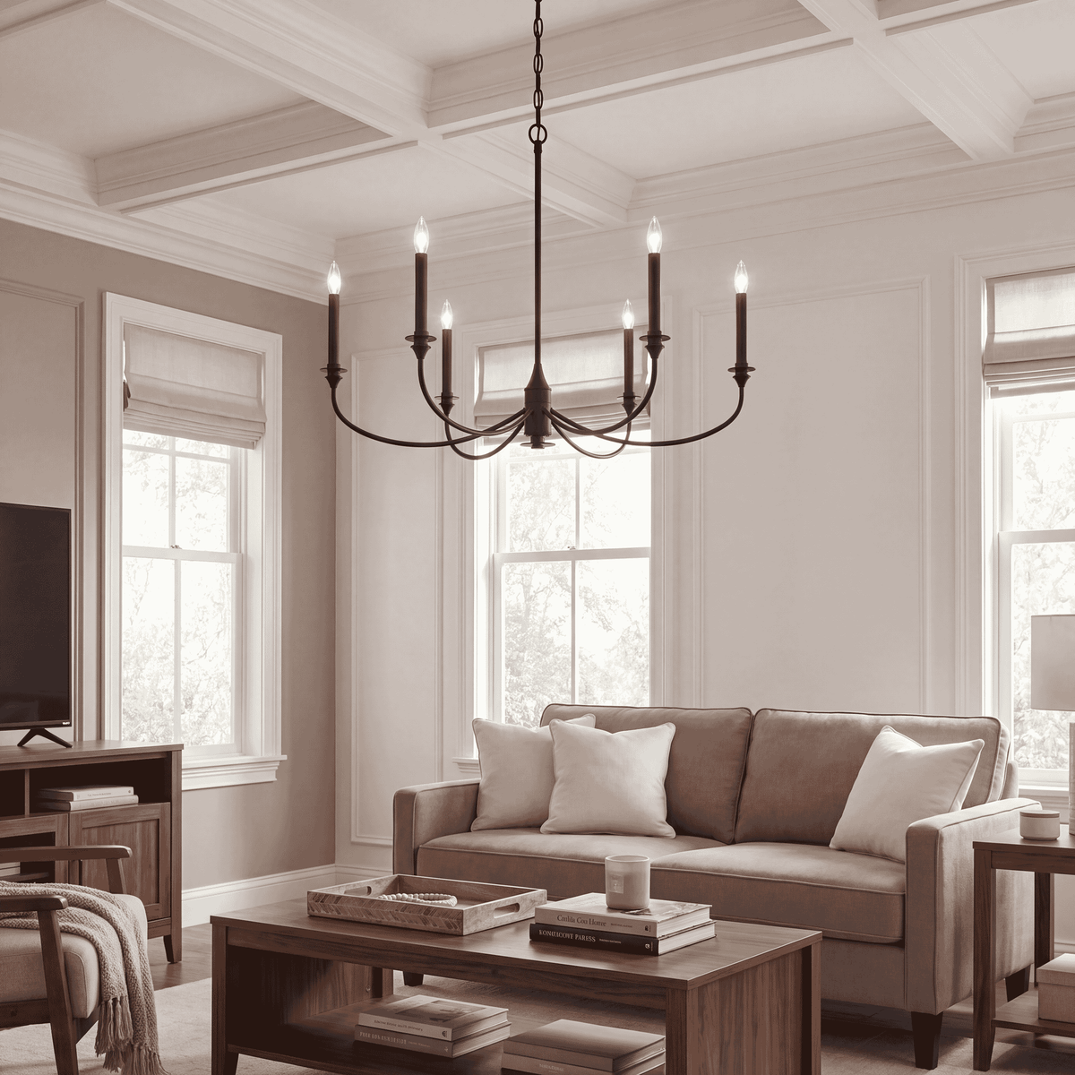 Savoy House 1-1500-6-89 Coventry Chandelier in Matte Black