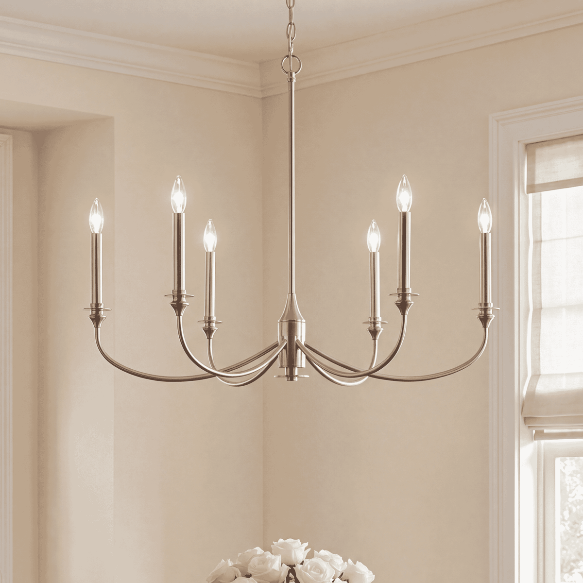Savoy House 1-1500-6-SN Coventry Chandelier in Satin Nickel