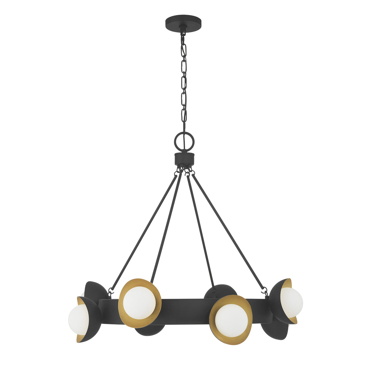 Savoy House 1-2411-8-343 Pierson Chandelier in Black Cashmere and True Gold