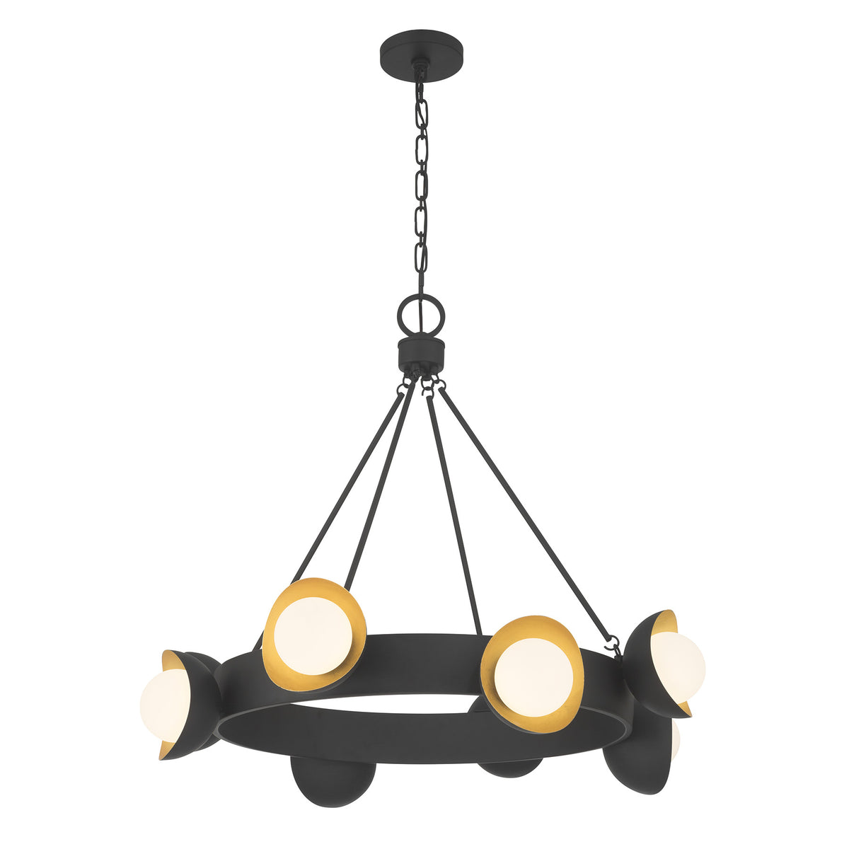 Savoy House 1-2411-8-343 Pierson Chandelier in Black Cashmere and True Gold