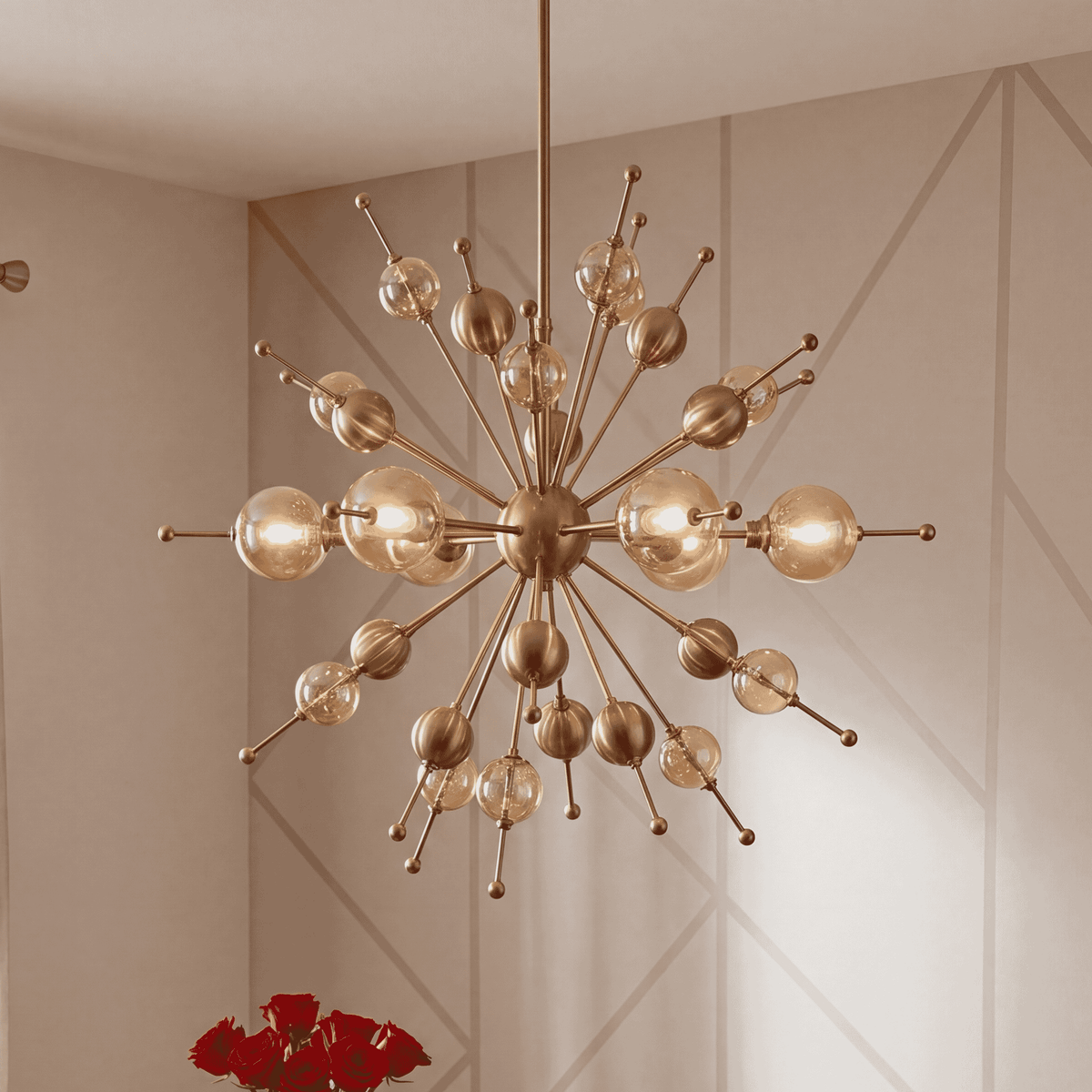 Savoy House 1-2514-6-127 Crescent Chandelier in Noble Brass