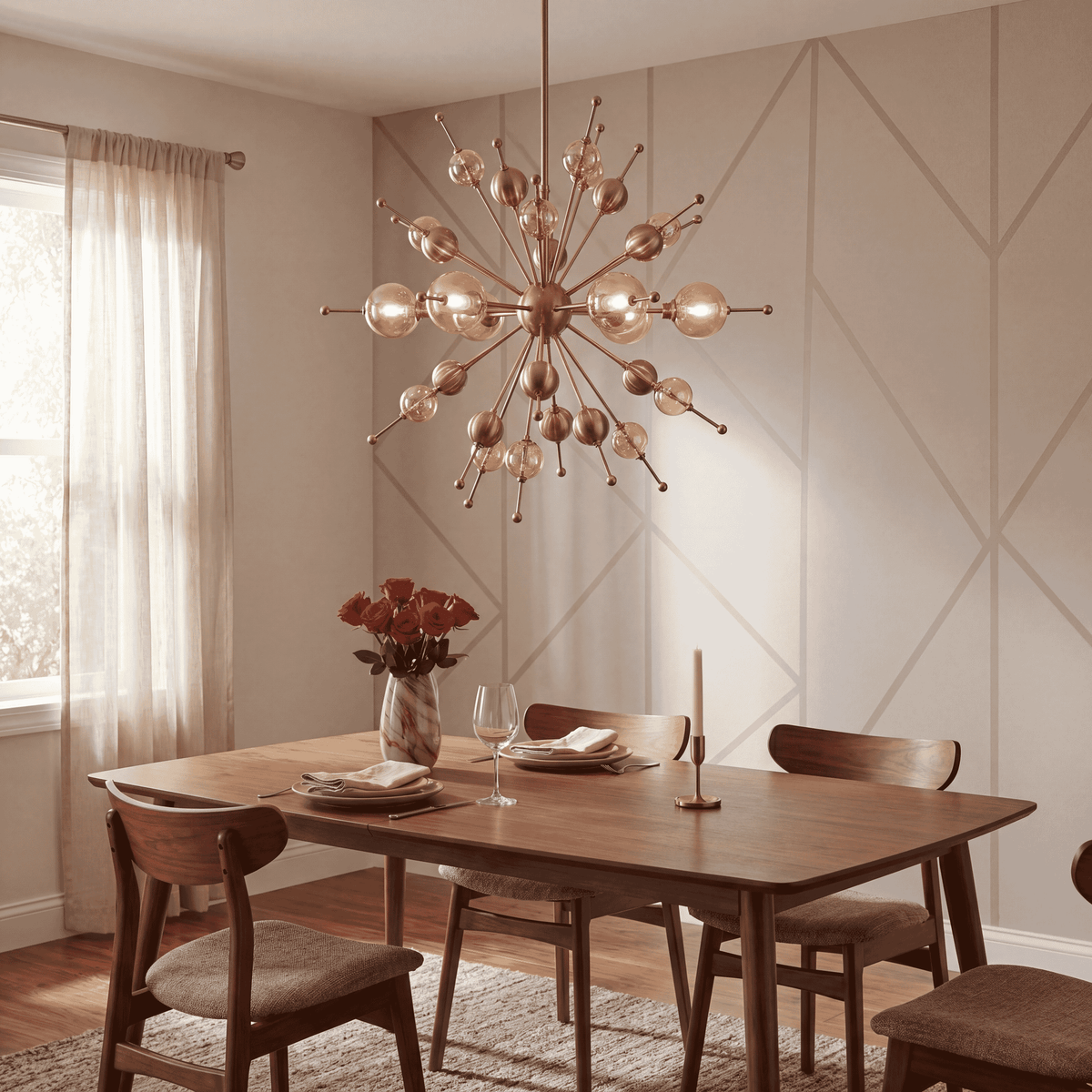 Savoy House 1-2514-6-127 Crescent Chandelier in Noble Brass