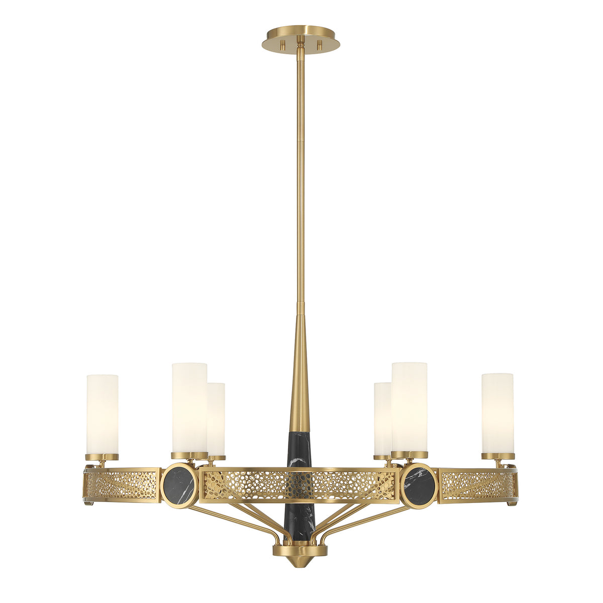 Savoy House 1-2914-6-322 Farrell Chandelier in Warm Brass