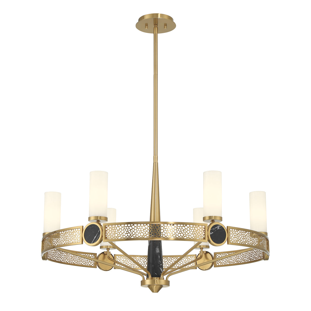 Savoy House 1-2914-6-322 Farrell Chandelier in Warm Brass