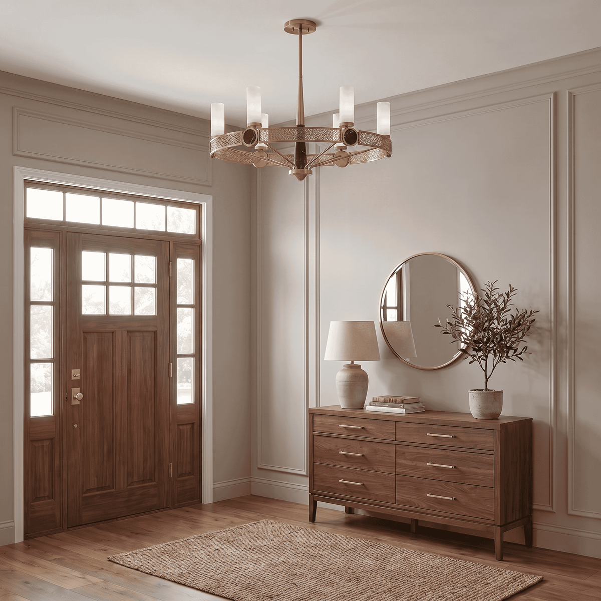 Savoy House 1-2914-6-322 Farrell Chandelier in Warm Brass