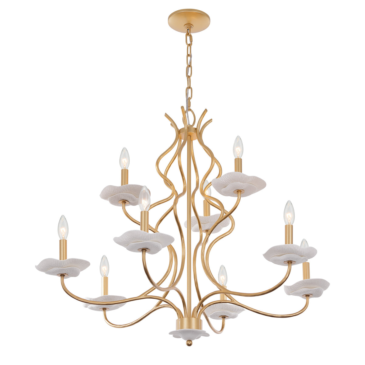 Savoy House 1-2990-9-38 Lilly Chandelier in Royal Gold